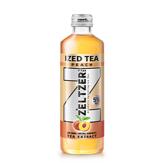 product of ZELTZER Fizz IZED TEA -PEACH​